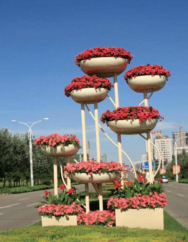铁艺立体花架(图9)