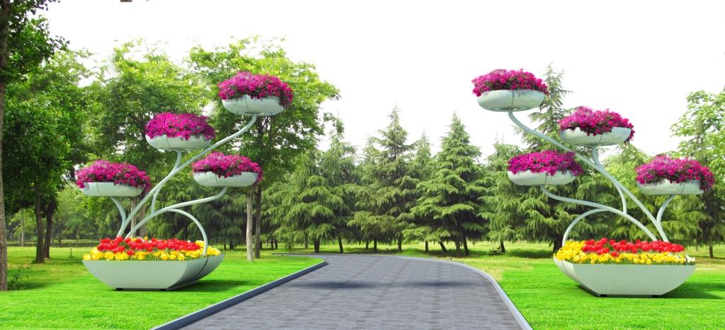 铁艺立体花器(图15)