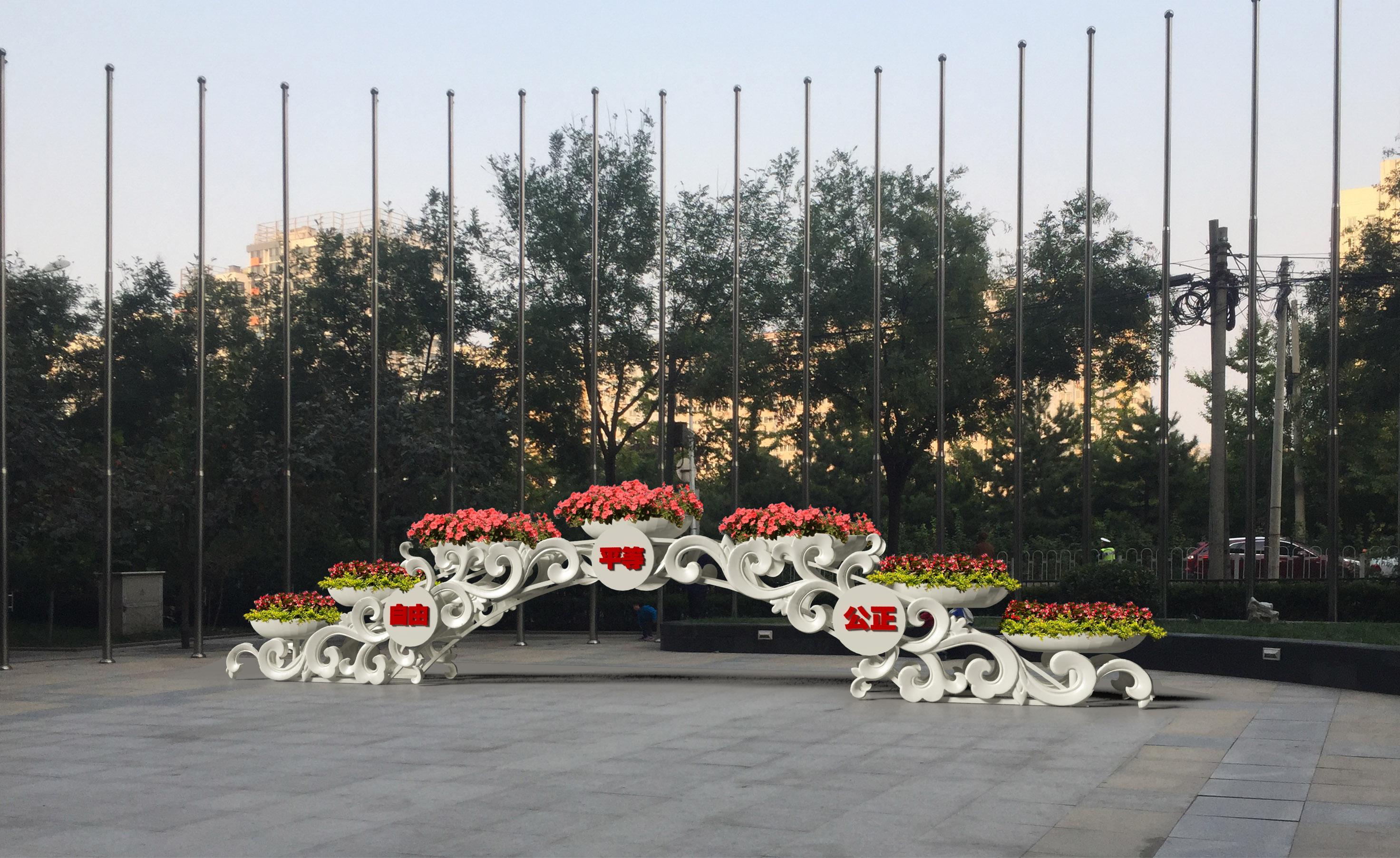 铁艺立体花架(图5)