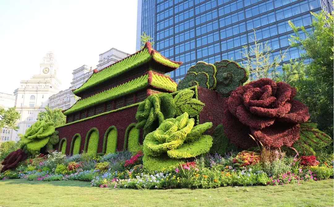 2018国庆立体花坛(图1)