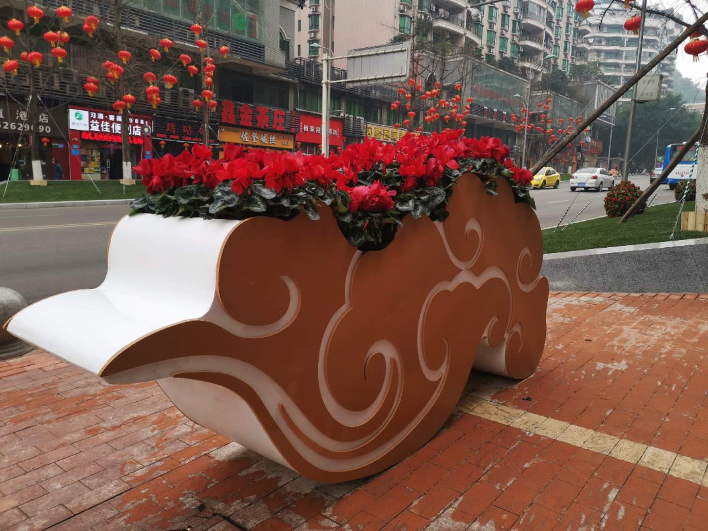 重庆九龙坡城市花箱(图1)