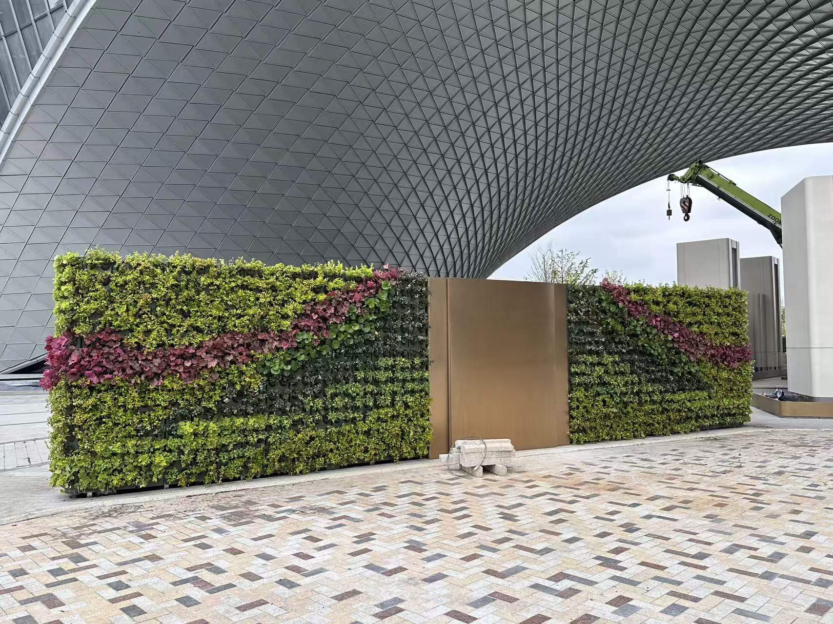 杭州世纪中心--杭州之门华尔道夫酒店垂直绿化项目(图2)