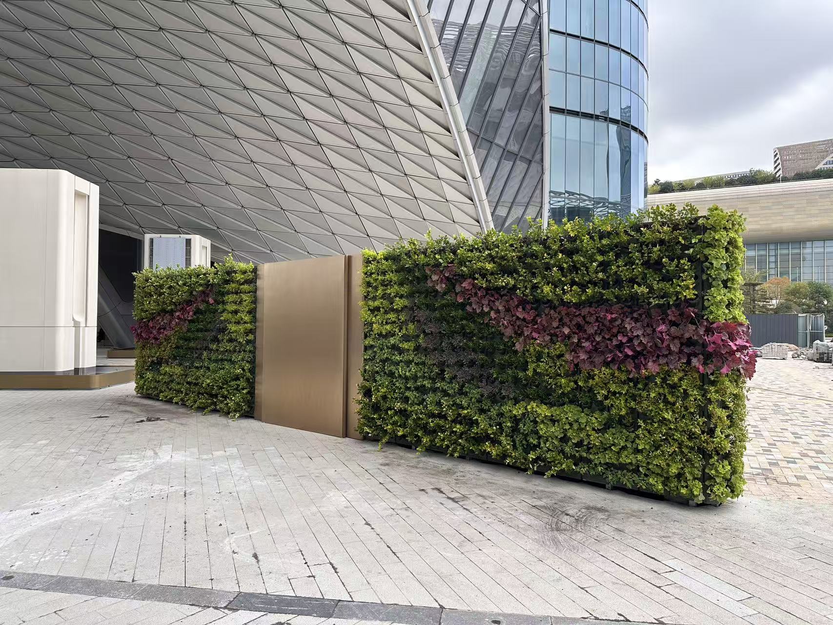 杭州世纪中心--杭州之门华尔道夫酒店垂直绿化项目(图3)