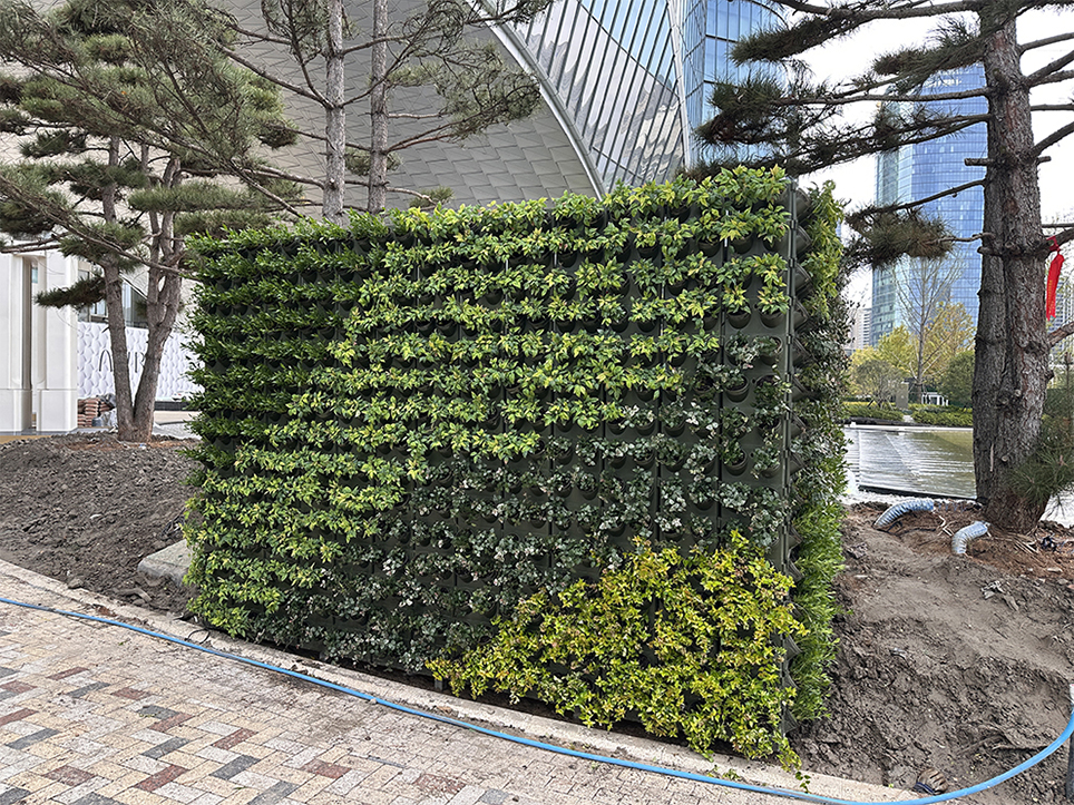 杭州世纪中心—杭州之门 华尔道夫酒店垂直绿化项目(图3)